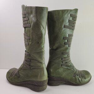 Miz Mooz Orso Green Leather Tall Winter Boots (39 EU / 8.5 US)